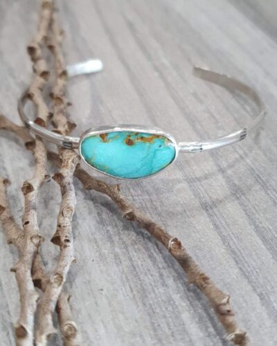 Sterling Silver & Turquiose Cuff