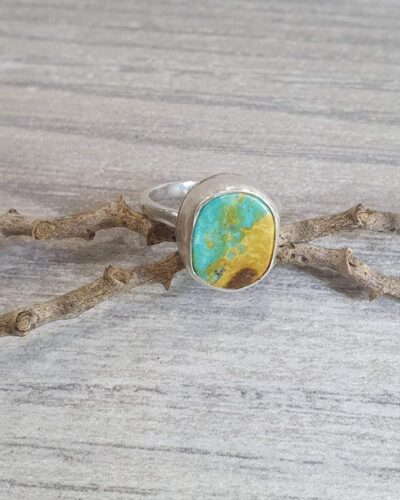 Kingman Turquoise and Sterling Silver Ring